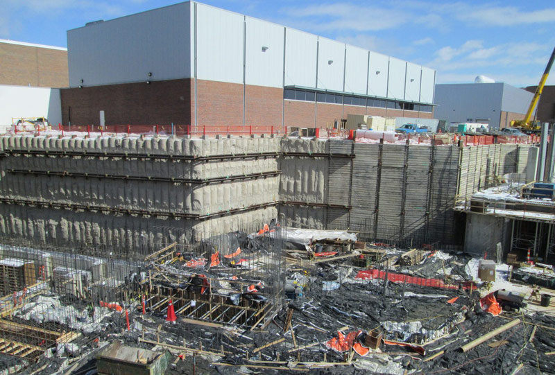 secant pile installation