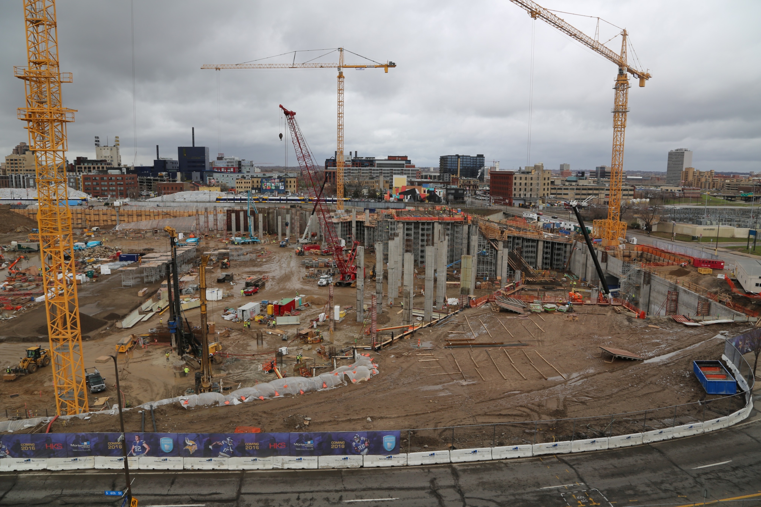 Vikings Stadium Permanent Earth Retention System Permanent Earth Retention System