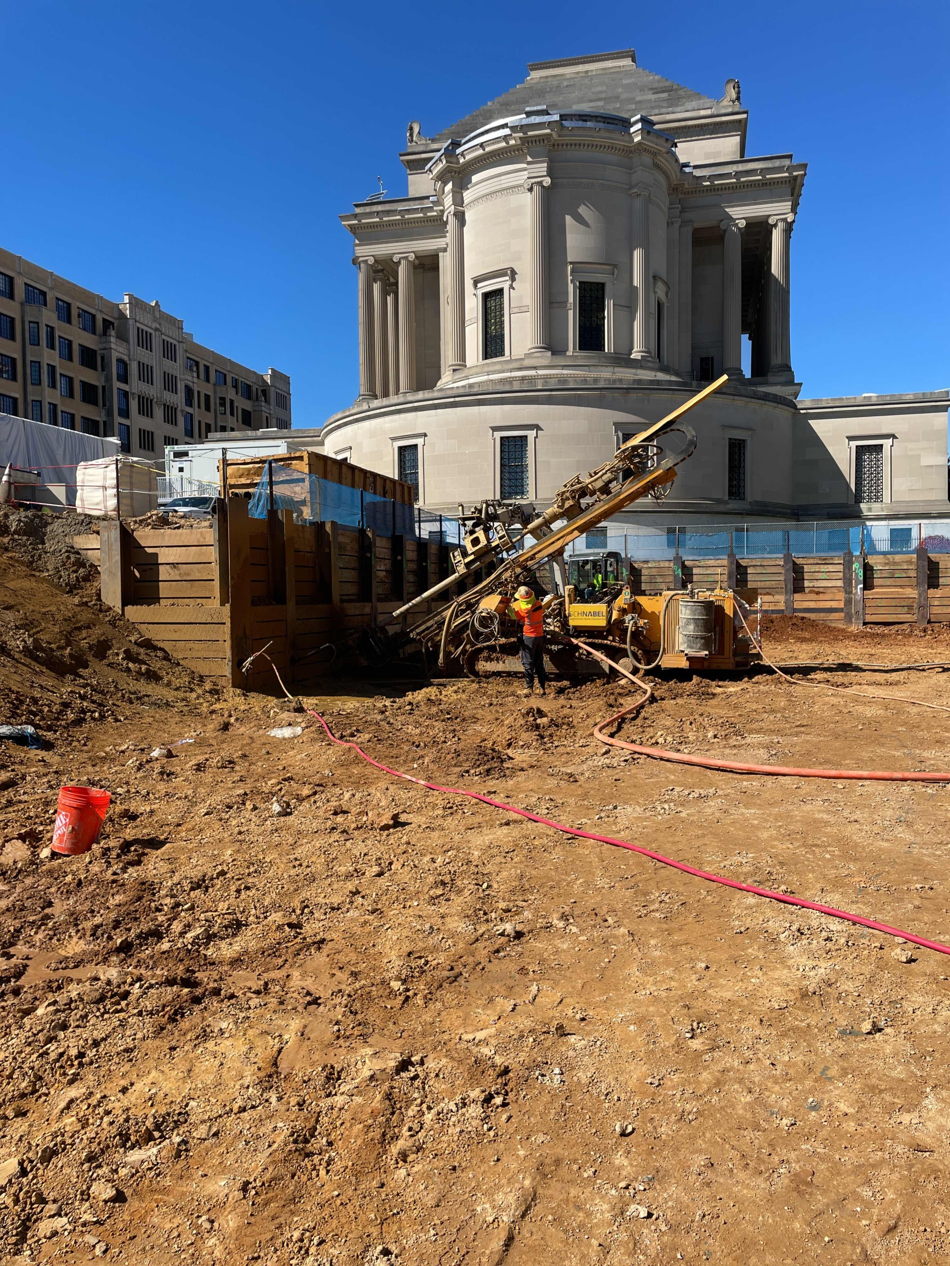 drilling first tier tiebacks