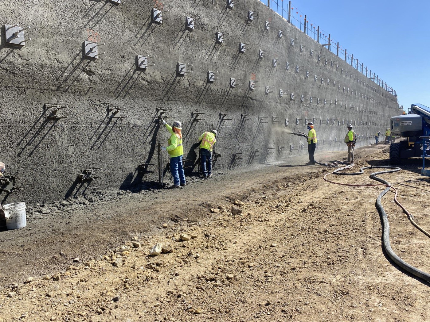 Debbie Smith CTE Academy Soil Nail Wall Soil Nail Wall