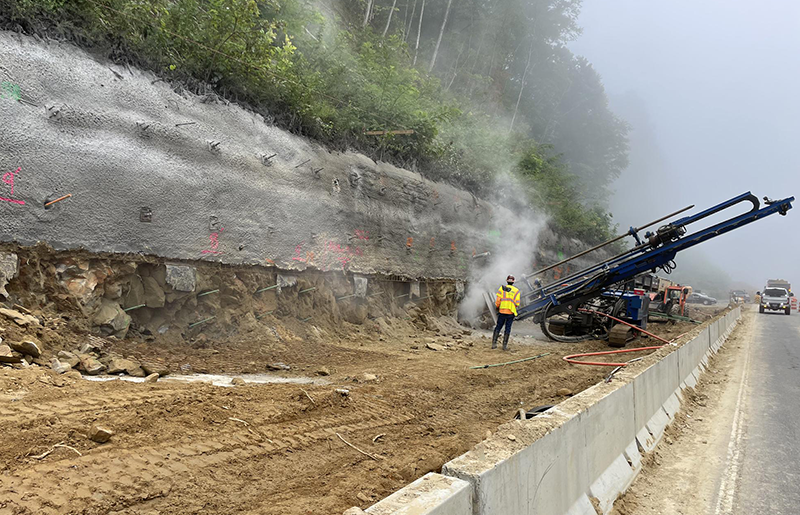 NC-143 Beech Creek Project Soil Nail Wall