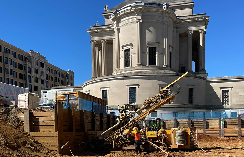 Scottish Rite Apartments Temporary shoring
