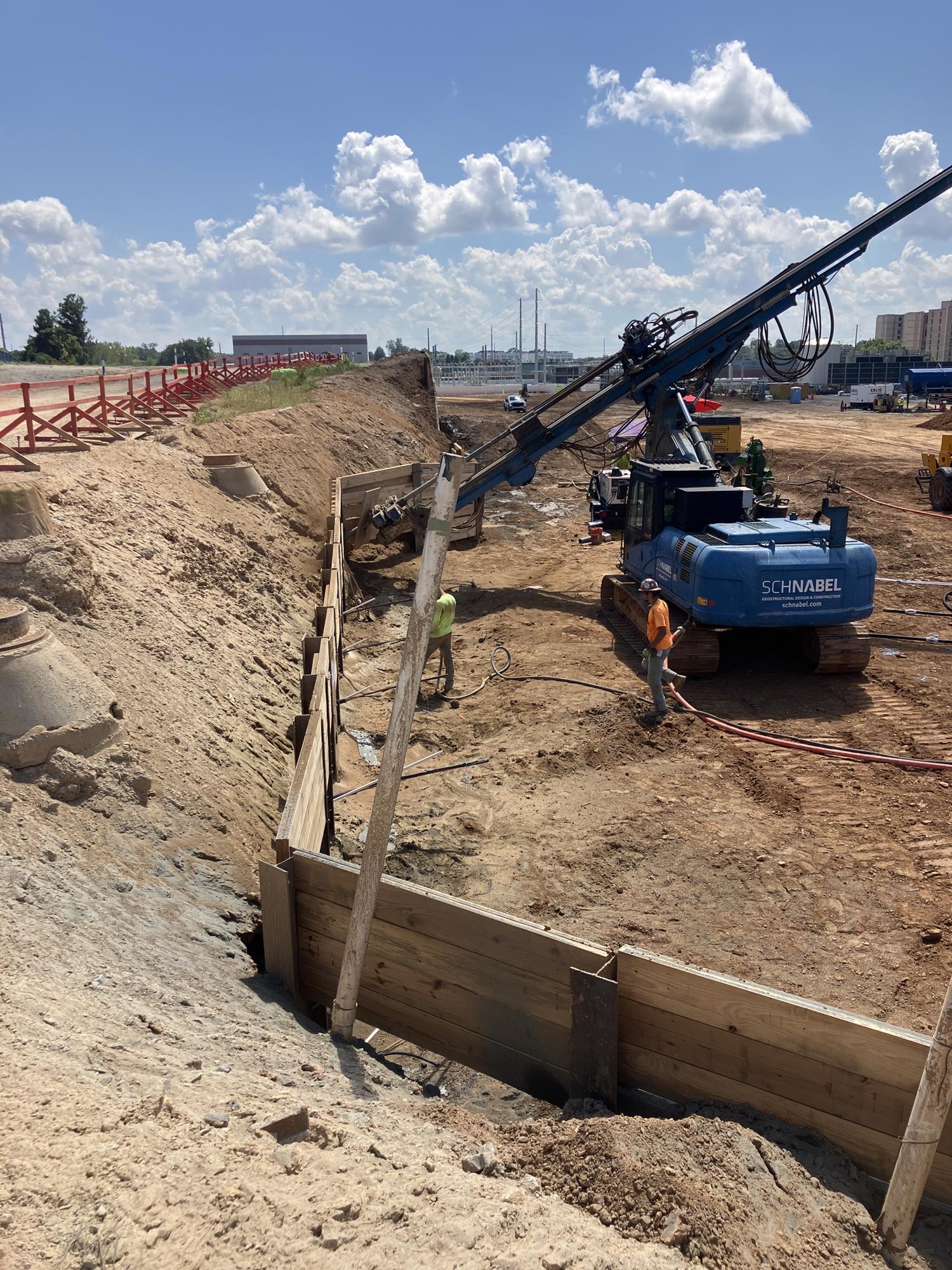 Tiebacks installation